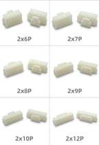 50Pcs Micro Mini PHB 2.0mm Double Row Buckle Plastic Shell 2x2P 2x3P 2x4P 2x5P 2x6P 2x7P 2x8P 2x10P Female Housing Connector