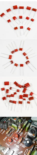 20pcs CBB Capacitors Metallized Polypropylene Film Capacitor 0.01uf 0.22uf 0.33uf 0.47uf 0.68uf 1nf 10nf 22nf 23nf 47nf 68nf
