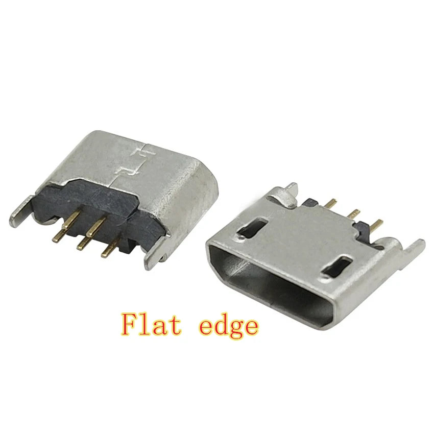 20pcs Vertical MICRO mini USB 5pin female seat 180 degrees jack 5P Direct plug-in USB connector charging port sock power plug