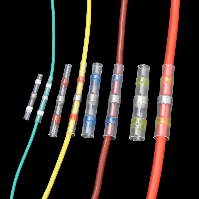 50/100/300/500 Pcs Heat Shrink Wire Connector Solder Seal Splice Tube SST 3:1 Waterproof Butt Crimp Terminals