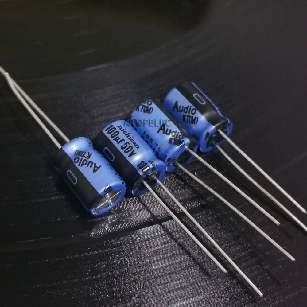 10pcs Nichicon AUDIO KA KT Series Electrolytic Capacitor Hi-Fi Audio 10uF/22uF/47uF/100uF/220uF/470uF/1000uF 25V/50V