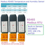 Temperature and Humidity Transmitter Detection Sensor Module Modbus DS18B20/NTC/AHT20 Replace SHT20 SHT30 RS485 Analog Signal