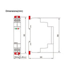 GRM8-01 Electronic Impulse Relay Din Rail Impulse Latching Relay Impulse Memory Relay AC/DC12-240V 35mm DIN Rail Mounting