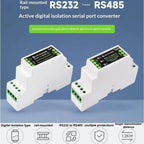 RS232 to RS485 Converter 1 Set Isolated Static Protection Industrial Adapter for Industrial Automation Communication