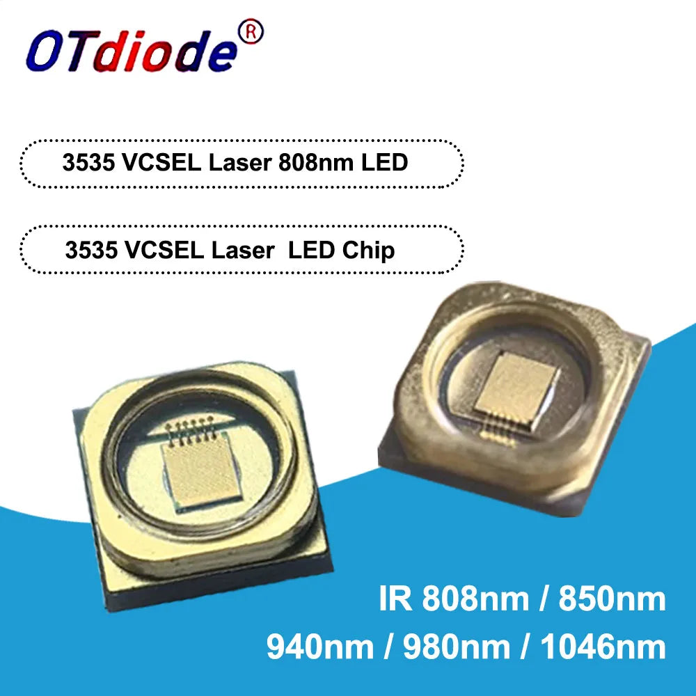 SMD 3535 IR Led Diode Laser Infrared Vcsel Lamp Beads 3W 850nm 940nm 980nm 1064nm 5W 808nm Optical Wafer Heating Medical Beauty