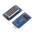 1pcs TM1637 4 Bits Digital LED Display Module For Arduino 7 Segment 0.36Inch Clock RED Anode Tube Four Serial Driver Board Pack