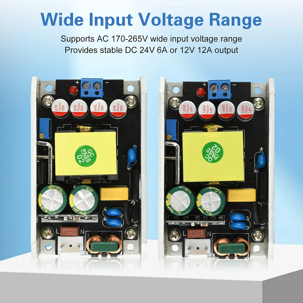 Compact Gallium Nitride Power Module 100W/150W Switching Power Supply Board AC 95-265V to DC 12/24V AC 170-265V to DC 12/24V