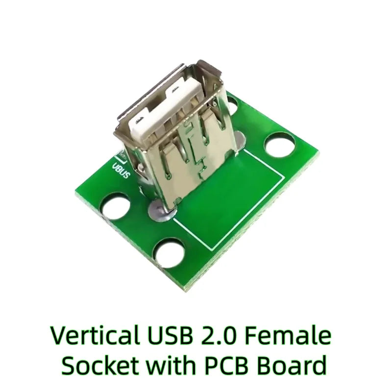 5pcs Micro Mini A Male USB 2.0 3.0 A Female USB B Connector Interface to 2.54mm DIP PCB Converter Adapter Breakout Board