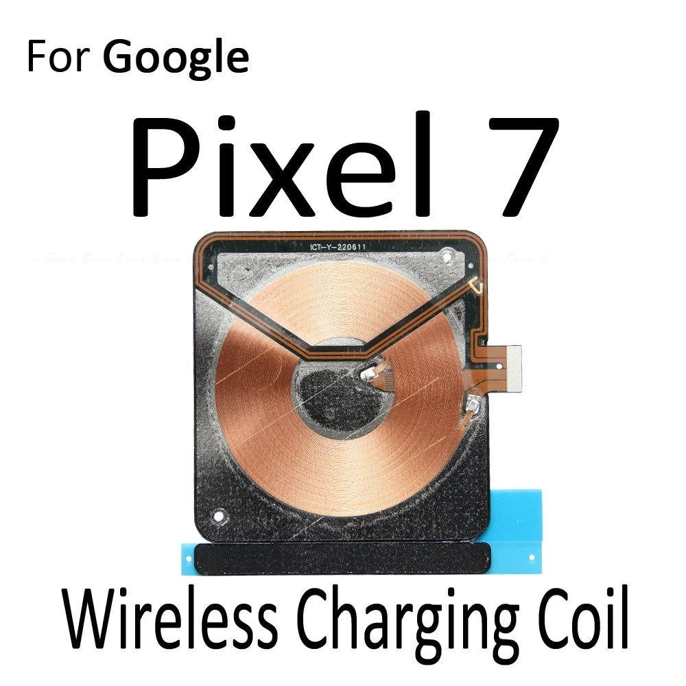 Wireless Charging Chip NFC Coil Parts For Google Pixel 6 7 8 9 Pro XL 6a 7a 8a Charger Panel Sticker Flex Cable