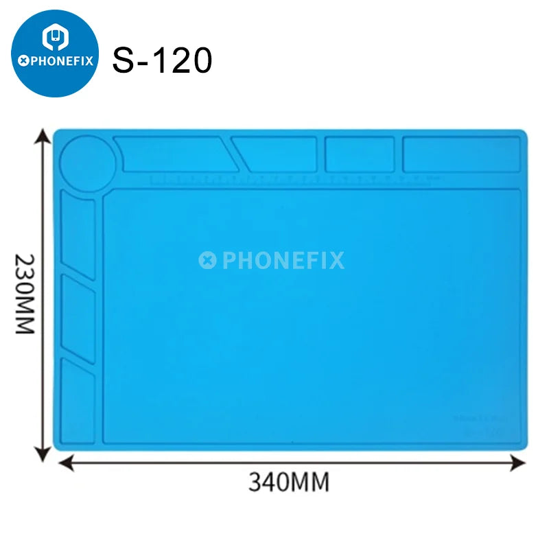 Silicone Soldering Mat Desk Platform for BGA Welding Station Solder Iron Phone PC Repair Magnetic Heat Insulation Pad S-180