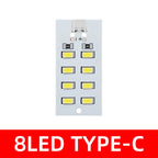 5730 smd 5V 430mA~470mA White Mirco Usb 5730 LED lighting panel USB mobile light Emergency light night light