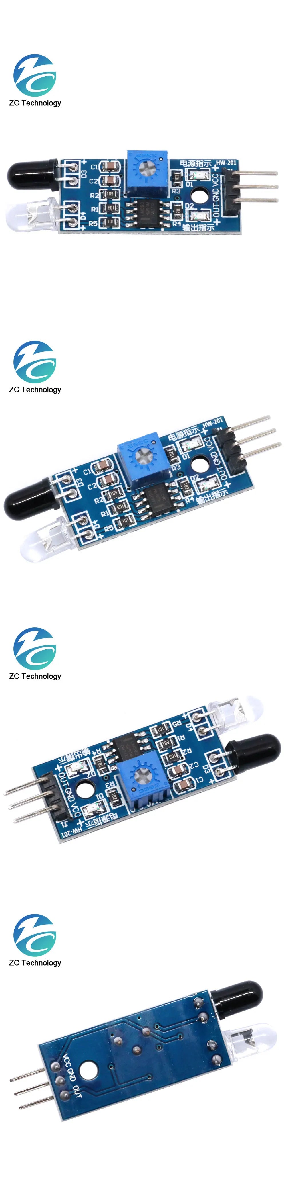 1/5/10PCS IR Infrared Obstacle Avoidance Sensor Module for arduino Smart Car Robot 3-Pin Reflective Photoelectric