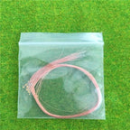 50pc Copper0402 SMD Led Model Lights HO N OO Scale Pre-soldered Micro Litz Wired Leads Wires 20cm For Diorama Lighting Scene