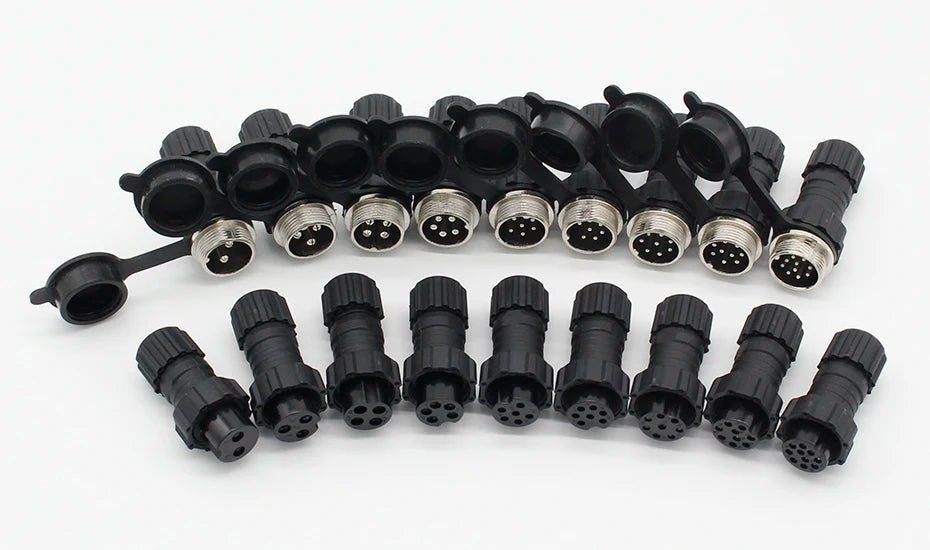 1PCS GX16 Even Joint waterproof aviation plug 2/3/4/5/6/7/8/9/10 pin sensor encoder connector welded connector socket