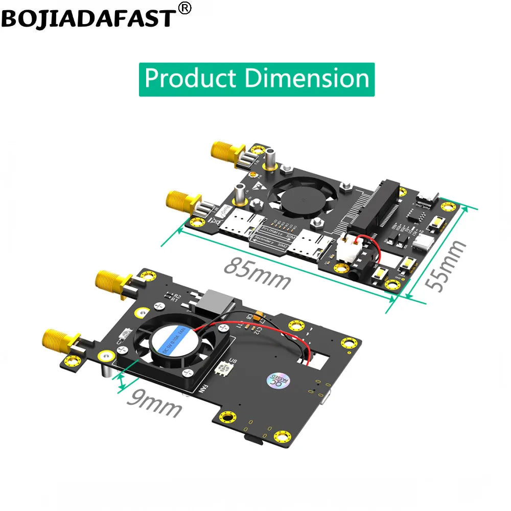 4G 3G LTE WWAN GSM Modem Module Mini PCI-E MPCIe Wireless Adapter Card Dual Nano SIM Slot + 2 Antennas For Raspberry Pi 4 3 2 B+