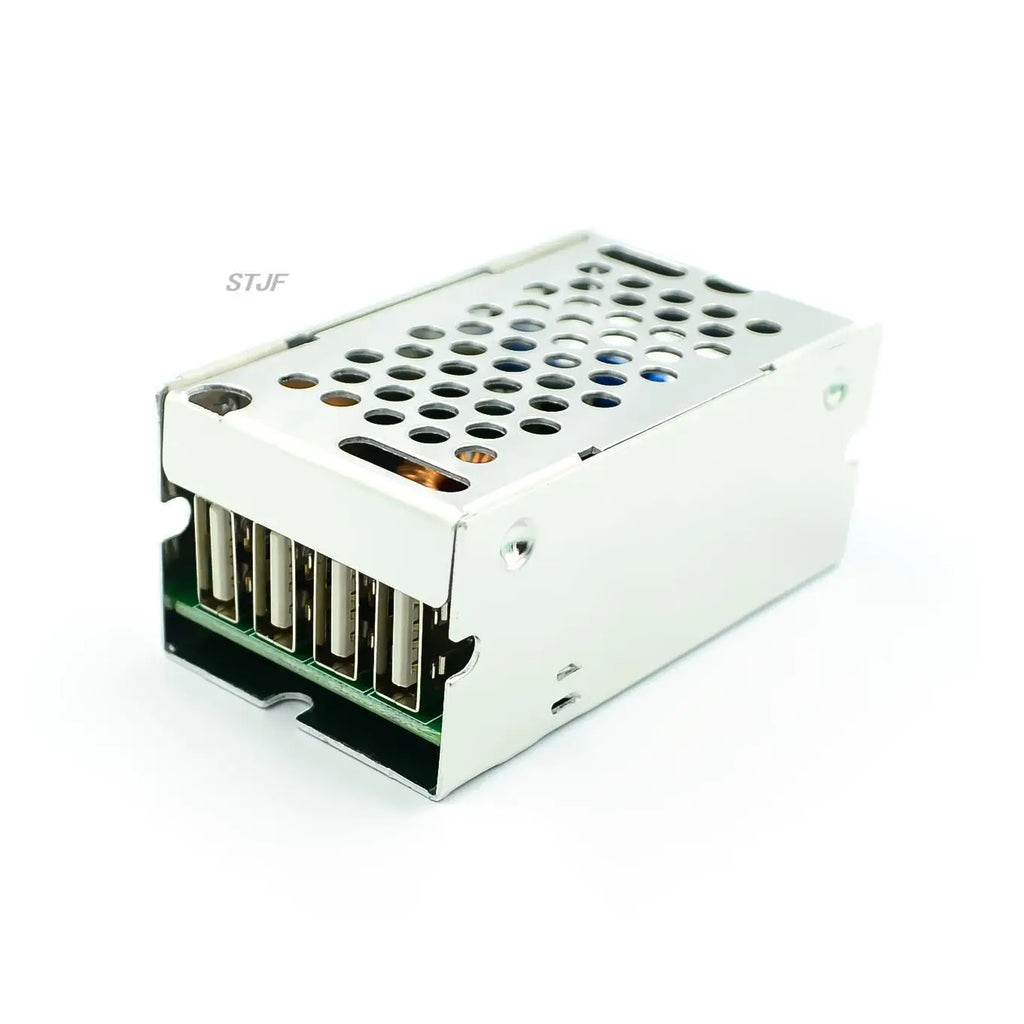 DC-DC 9V 12V 24V 36V To 5V Step Down Board 5A 4 USB Output Buck Converter Power Supply Module with Aluminum Shell For Phones