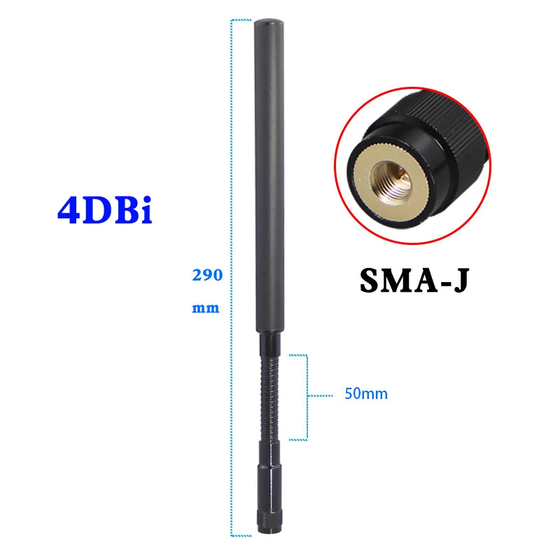outdoor waterproof antenna NB/GSM/1.2G/1.3G/1.5G/1.8G/2.4G LTE/2.4/5.8G high-gain flexible antenna N-J male Gooseneck antenna