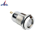 12mm 1NO Momentary Latching push button switch high flat head Push Button waterproof metal switch 2A 250V AC