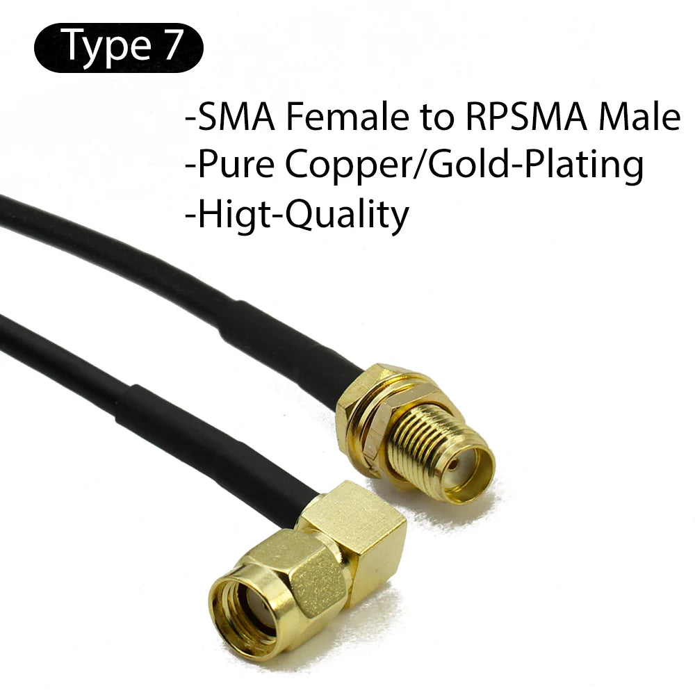 RG174 SMA to SMA Cable Female to Male extension jumper Pigtail Adapter Cable my SMA Antenna cable For WIFI 3G 4G GSM Antenna