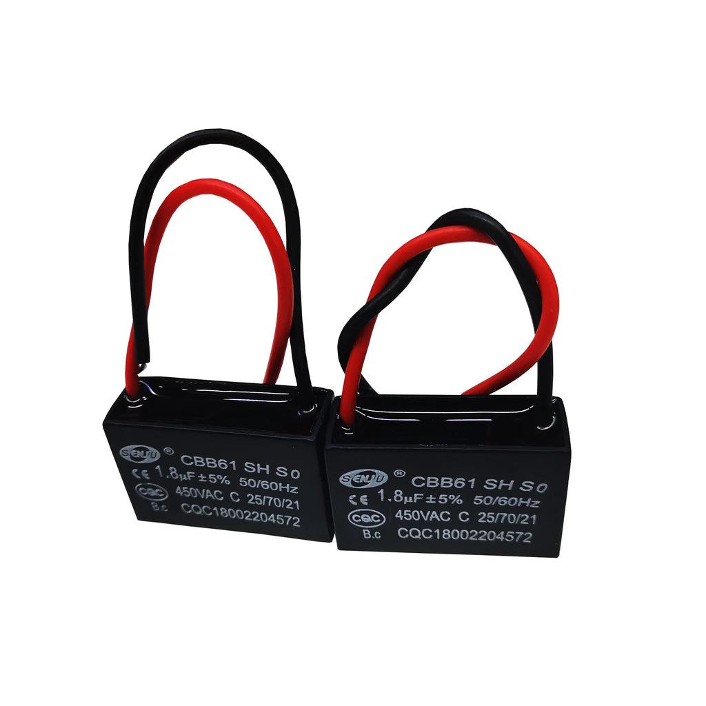 CBB61 Fan Capacitor 450vac Starting Capacitor 0.8uF 1uF 1.2uF 1.5uF 1.8uF 2uF 2.5uF 3uF 3.5uF 4uF 4.5uF 5uF