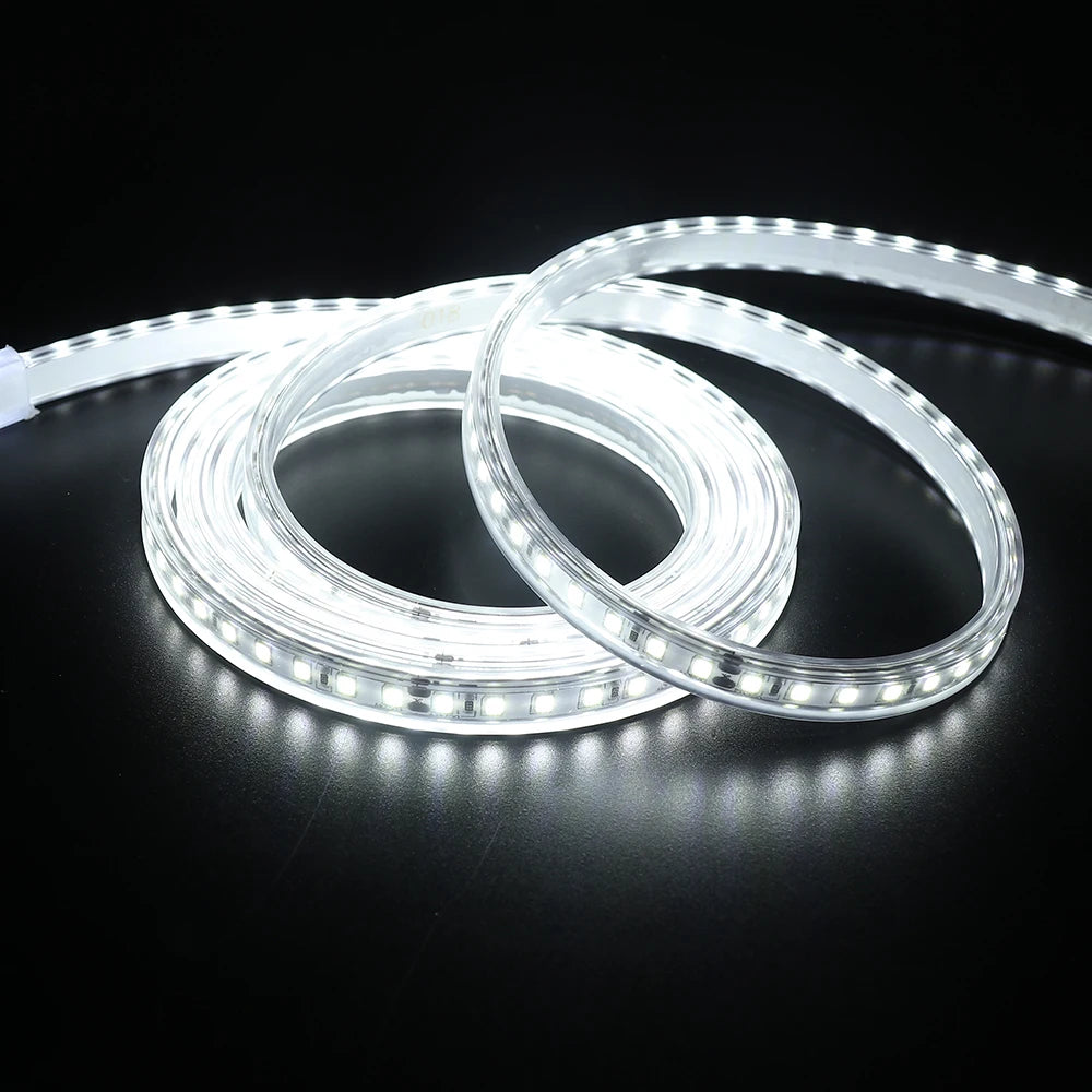 IP67 Waterproof LED Strip Light 12V 24V 2835 120Leds/m Flexible LED Tape Ribbon Rope Light White/Warm White/Natural White 1-10m
