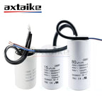 CBB60 450V AC Washing Machine Motor Starting Capacitor 4UF 6UF 8UF 10UF 12UF 16UF 20UF 25UF 30UF 40UF 45UF 50UF 60UF 70UF 80UF