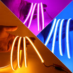 12V 5V USB COB LED Strip Light With 2Pin Wire 320 384 480 528 LEDs Flexible Tape Linear Lighting Warm White Pink Blue Red Yellow
