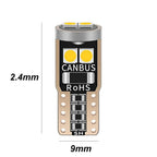 10PCS T10 W5W 3030 6smd Super Bright LED Car Parking Lights WY5W Auto Wedge Turn Side Bulbs Canbus No Error White Red Yellow