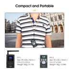 Retekess FT11 0.3W Wireless FM Broadcast Transmitter MP3 Portable for Church Car Meeting Support TF Card AUX Input