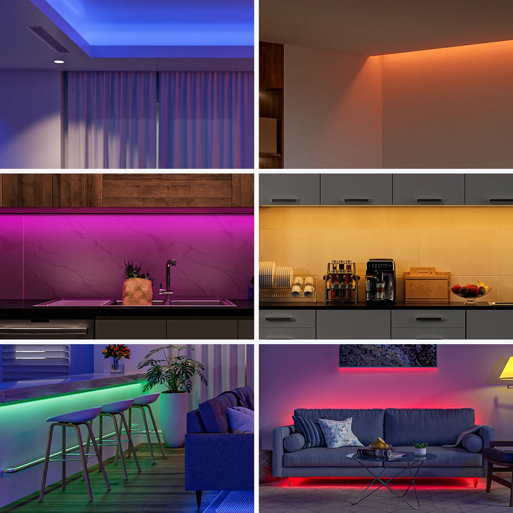FCOB LED Strip 12V Flexible 5mm 8mm Width High Density Blue White Red Green Pink Yellow Flexible Dimmable RA90 Cob LED Strip