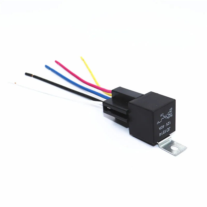 DC 12V/24V 4 Pin 5 Pin 30A Waterproof Automotive Relay With Socket Car Relay Auto Relay  Fuse Coil 1.8W Voltage Relay Vehicle