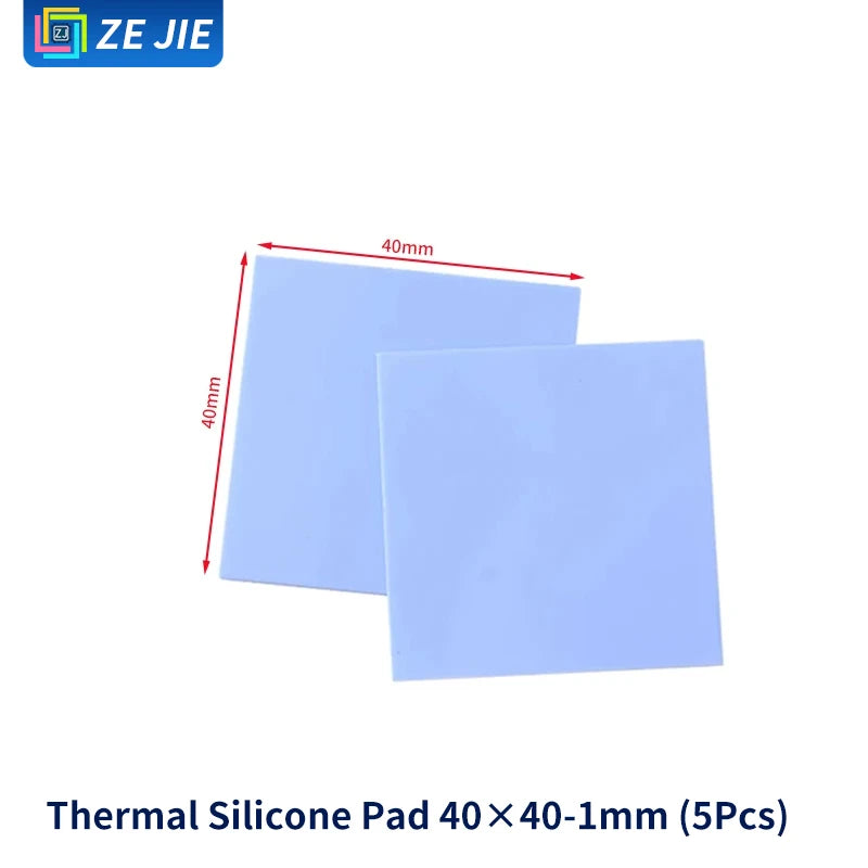 Thermal Pad Silicone Sheet with Adhesive Backing, Silicone Grease, CPU GPU Memory Cooling, Laptop GPU North‑South Bridge Heat Di