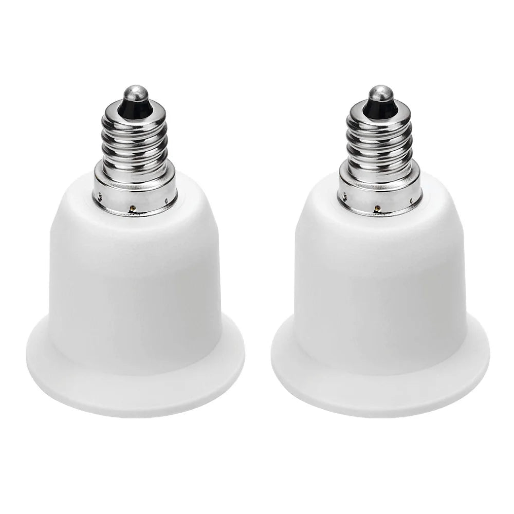 6pcs E12 to E26 Adapter Chandelier Light Socket Candelabra US CA E12 to Edsison Medium E26/E27 Bulb Base Lampholder Converter