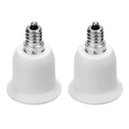 6pcs E12 to E26 Adapter Chandelier Light Socket Candelabra US CA E12 to Edsison Medium E26/E27 Bulb Base Lampholder Converter