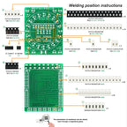 Soldering Practice Board SMD Circuit Board LED Electronic SMT Component DIY PCB Kit Project Tools Practice Soldering Skills