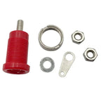 20PCS 4mm Banana Socket Connector 32A Insulated Female Jack 5 Colors Panel Mount Connector for Electrical Connection