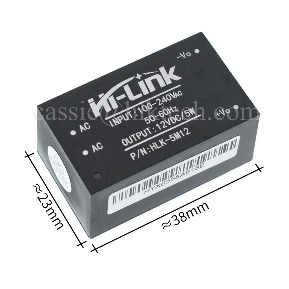 HLK-5M03 HLK-5M05 HLK-5M09 HLK-5M12 10pcs/lot 5W ACDC 220V to 5V Buck Step Down Power Supply Module Converter Intelligent