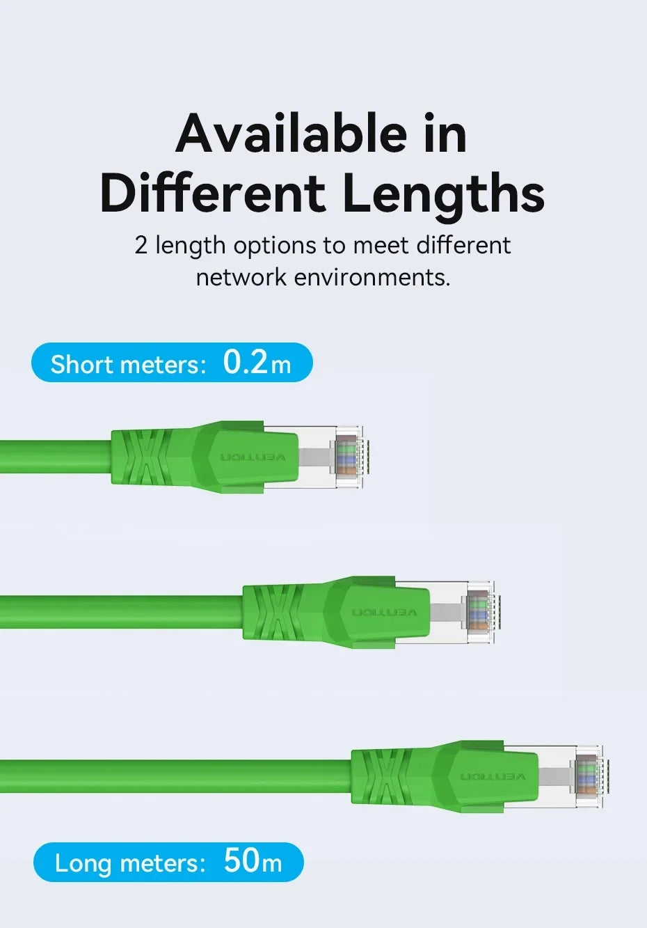 Vention Cat6A Bulk Ethernet Cable 10Gbps SFTP Cat 6A Patch Cord for ADSL PLC Servo Motor Ethernet Swicth PC RJ45 Networking Wire
