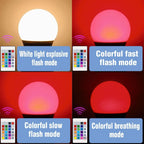 1-10PCS Smart RGBW LED Bulb Spotlight E27 E14 B22 GU10 6W 10W with Infrared Remote Control Suitable for Colorful Home Lighting