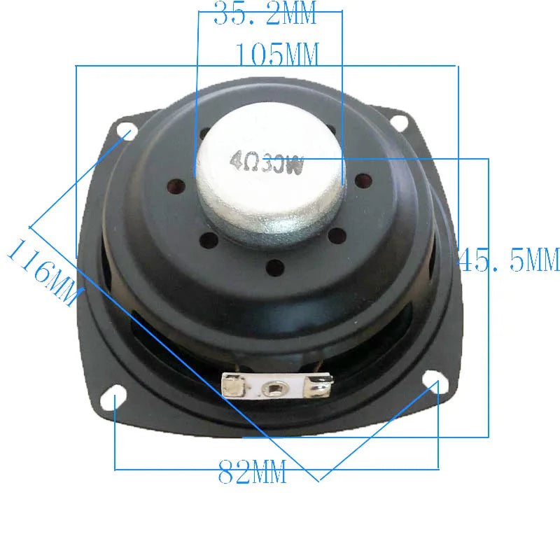 1pcs 4 Inch Full Range Speaker Unit 4 8 Ohm 30W 25 Core Bluetooth Portable Audio Sound Loudspeaker For Home Theater Music DIY