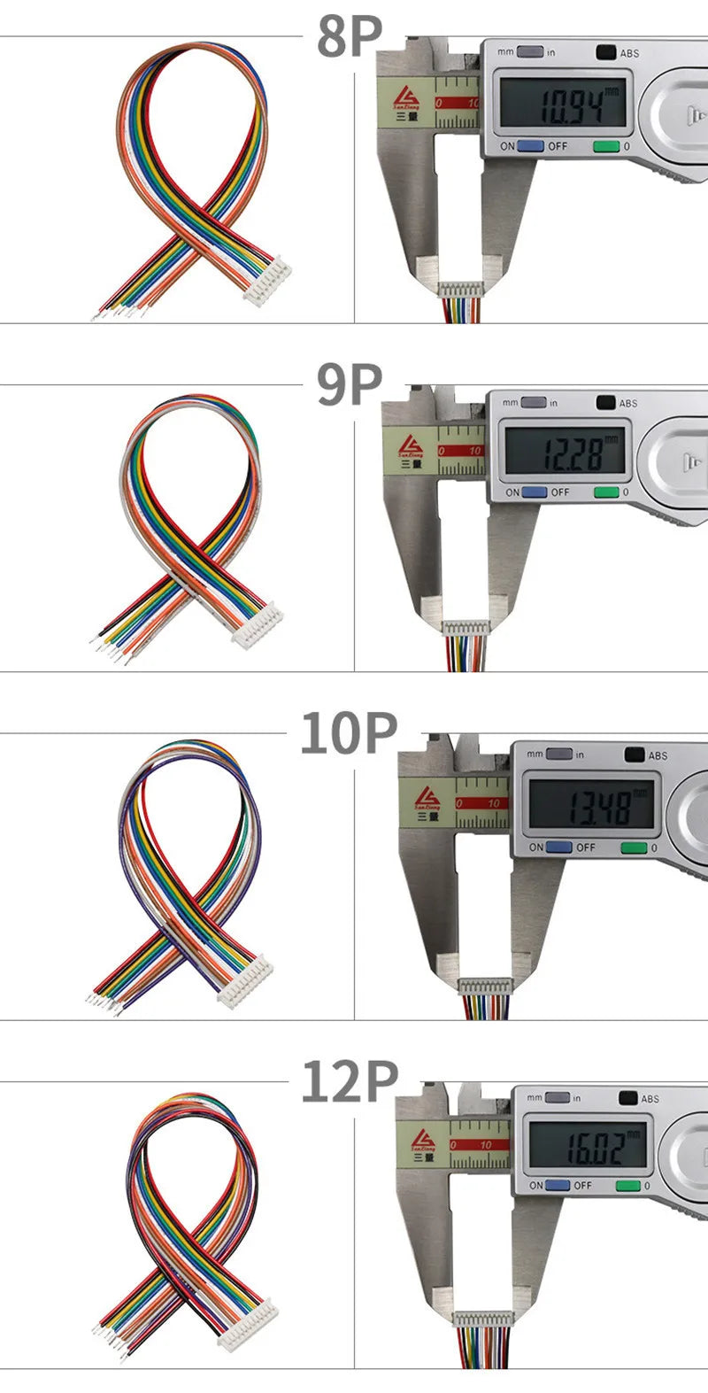 10PCS 1.0 1.25 1.5 2.0 2.54 SH/JST/ZH/PH/XH 1.0MM 1.25MM 1.5MM 2.0MM  2.54MM 2PIN/3/4/5/6/7/10P Female Plug Connector With Wire
