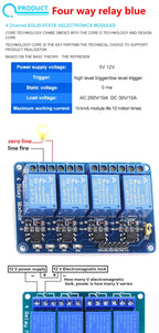 5v 12v 1 2 4 6 8 way relay module for arduino 1 2 4 6 8 channel relay module with optocoupler Relay Output In stock