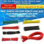 200PCS Wire Jumper Welding Wire Electronic Connecting Wire Double-Ended Tinned 5/0.8 22/24AWG 50/150mm