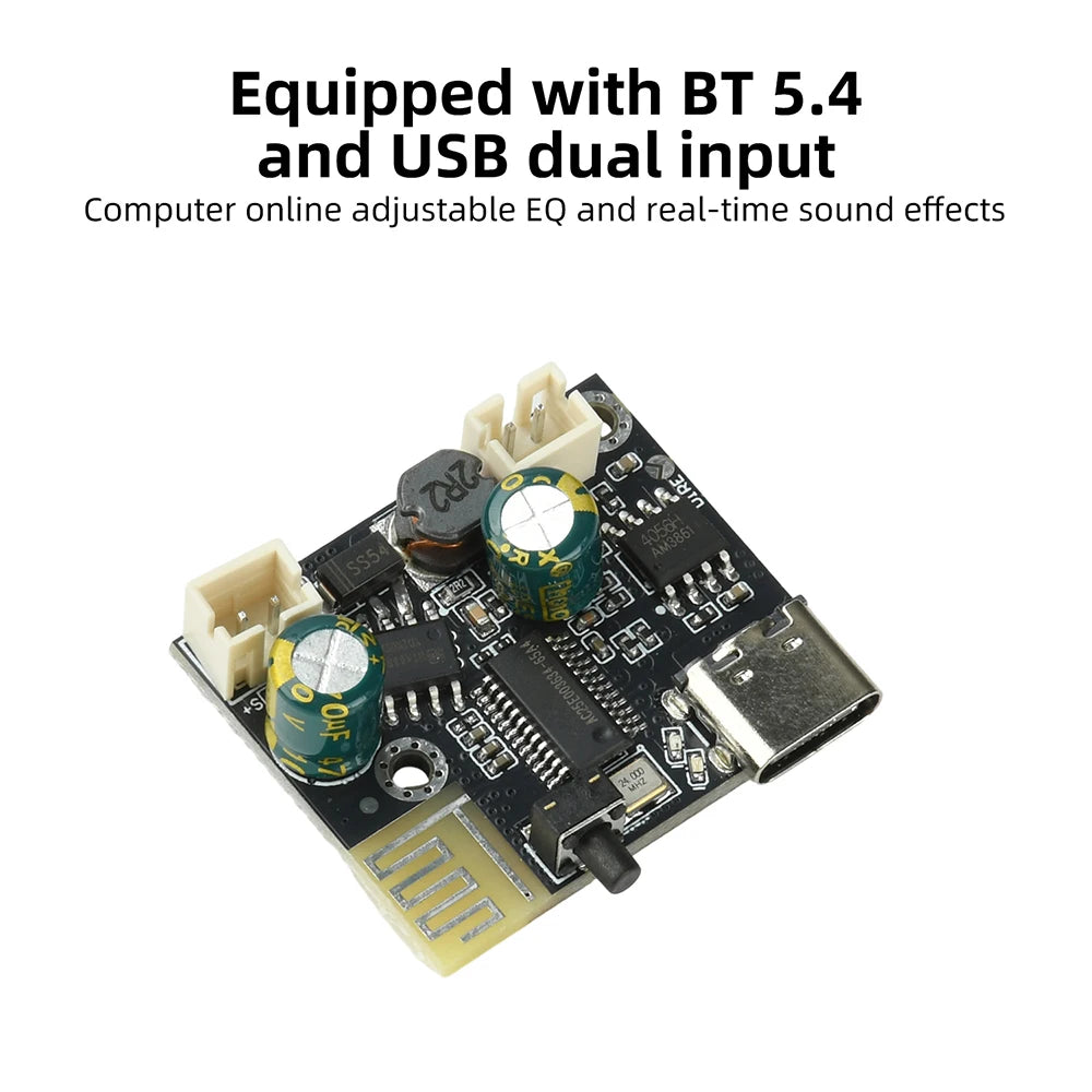 DC 5V/3.7V Tws Stereo Bluetooth Power Amplifier Board High Sound Quality Dual Channel 2x10w Sound Module Car speakers