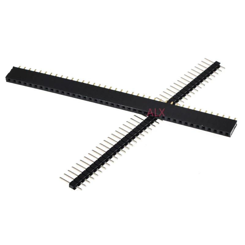 5/10Pcs 2.54mm 40 Pin 1x40 2X40 Single/Double Row Male Female 2.54 Pin Header PCB JST Connector Strip Right angle For Arduino