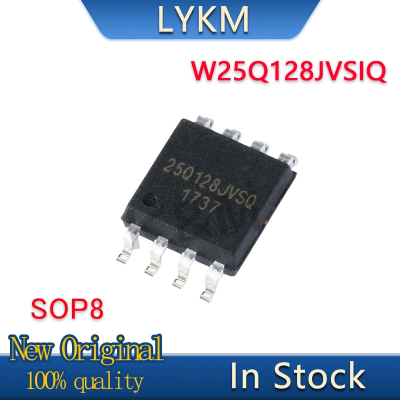 5-10/PCS New Original W25Q128JVSIQ 25Q128JVSIQ 25Q128JVSQ W25Q128JVSQ SOP8 FLASH memory chip  In Stock