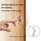 DC12V-24V Penetrable 25mm Wooden Panel Glass LED Light Touch Switch 60W Hidden Dimmer Sensor Switch For Closet Cabinet Lighting
