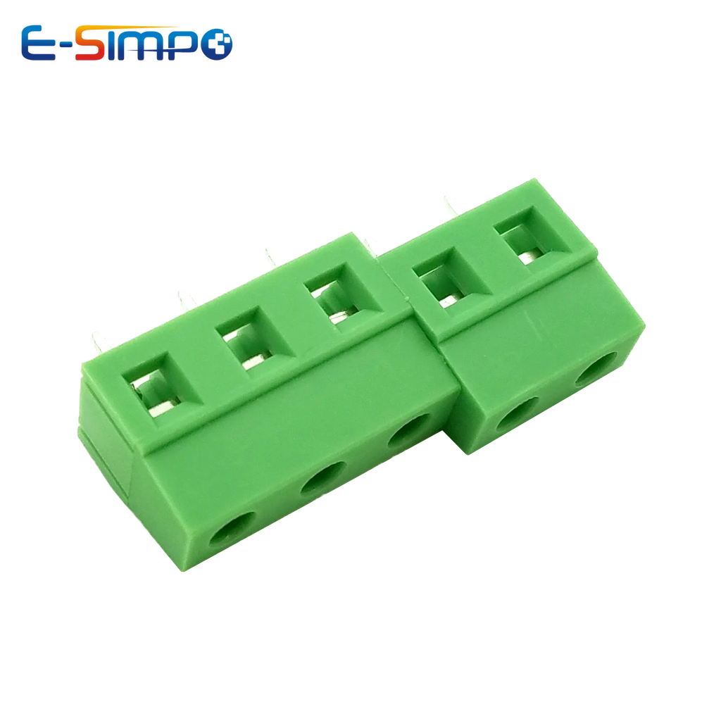 10pc PCB Screw Terminal Block 128-3.5/3.81/5.0/5.08/7.5/7.62-2P 3Pin Spliceable 0.15/0.2/0.25/ 0.3inch Pitch Rohs Wire Connector