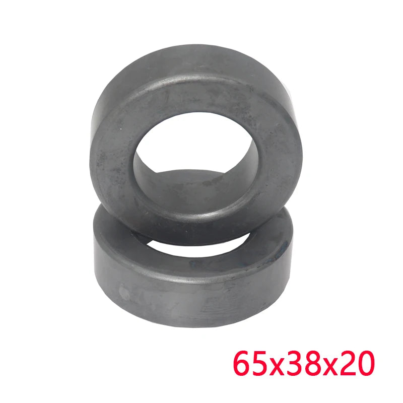 【1PCS】65*38*20mm Ferrite Ring Iron Powder Toroid Cores Black Gray Inductor Ferrite Rings for Power Transformers Inductors
