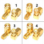 5PCS SMA To SMA Male Female Straight Connector 90 Degree Right Angle RPSMA To RP-SMA Male Adapter RF
